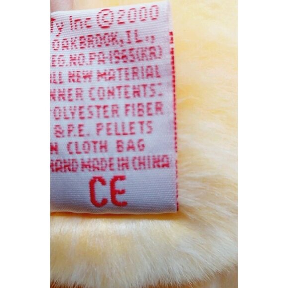 Ty Beanie Buddies Grace Praying Bunny Rabbit 12" Stuffed Animal 2000 Yellow - Picture 8 of 9